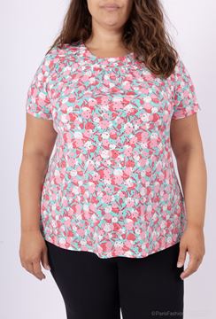 Picture of CURVY GIRL STRETCH SUMMER TOP